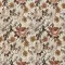 Jersey Cotton Fabric Digital Print - English Garden Cacao - (Jersey Cotton Fabric Digital Print)