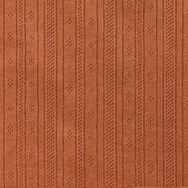 Tessuto A Maglia Pointoille (Strisce) Cognac - (Jersey Tessuti)