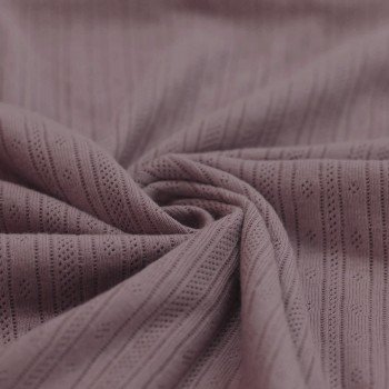 Tessuto A Maglia Pointoille (Strisce) Mauve Antico Tessuto A Maglia Pointoille (Strisce) Mauve Antico