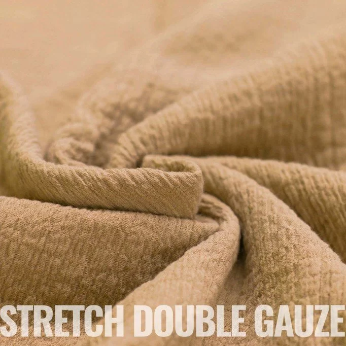 Stretch Musselin Stof Kamel - (Dekorationsstoffer)
