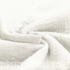 Stretch Musselin Stoff Ecru