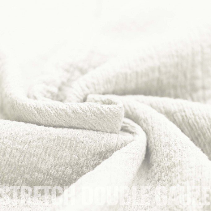 Stretch Double Gauze Fabric Ecru - (Deco Fabrics)