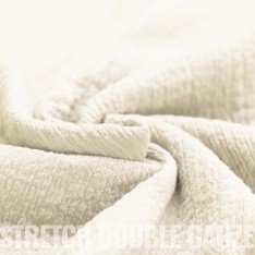 Tissu Double Gaze Stretch Naturel