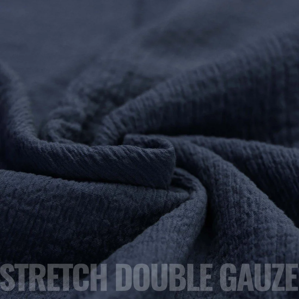 Stretch Hydrofiel Stof Marine