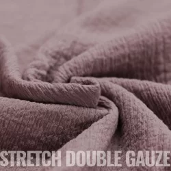 Stretch Musselin Stoff Altmauve Stretch Musselin Stoff Altmauve