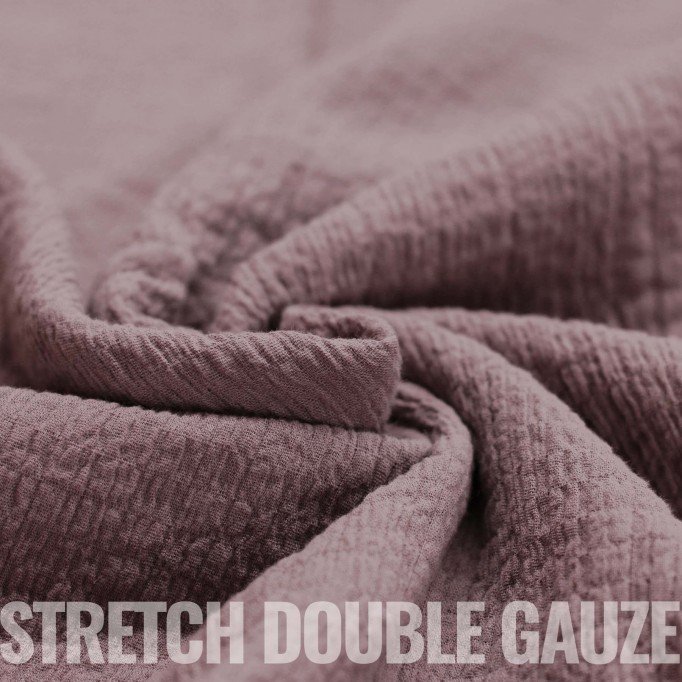 Stretch Hydrofiel Stof Oud Mauve - (Decoratiestoffen)