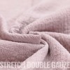 Stretch Musselin Stof Gammel Pink