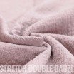 Tissu Double Gaze Stretch Vieux Rose - (Tissus Deco)