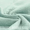 Stretch Double Gauze Fabric Sea Green - (Deco Fabrics)