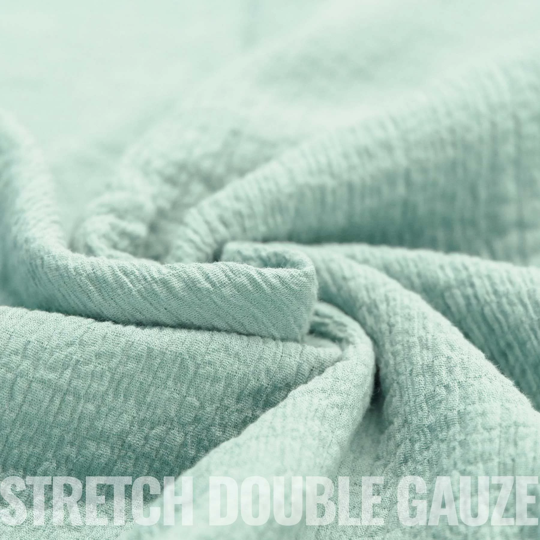 Stretch Hydrofiel Stof Zeegroen