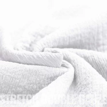 Stretch Musselin Stoff Weiß - (Dekostoffe)