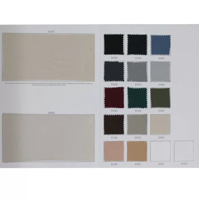 Tissu Tricot Doublure (Ban-Lon) Carte D'échantillon - (Tissu Doublure Stretch )