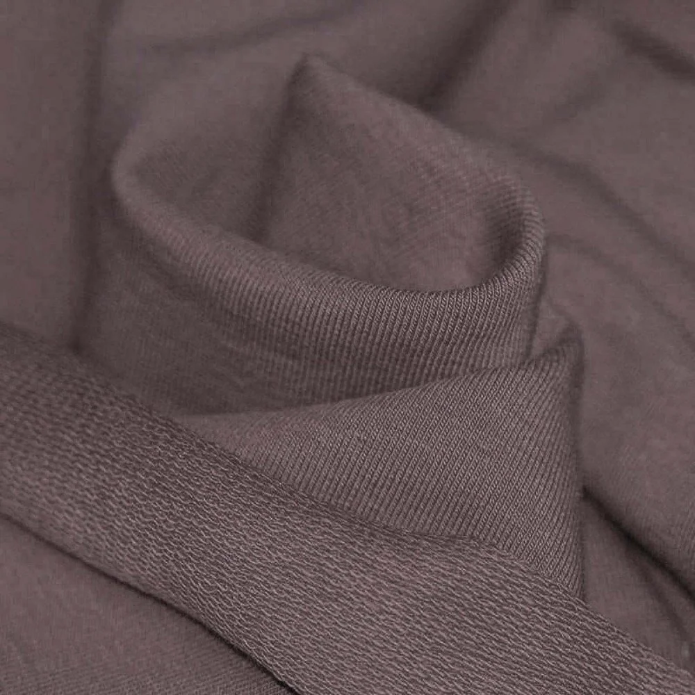 French Terry Stof Donker Mauve