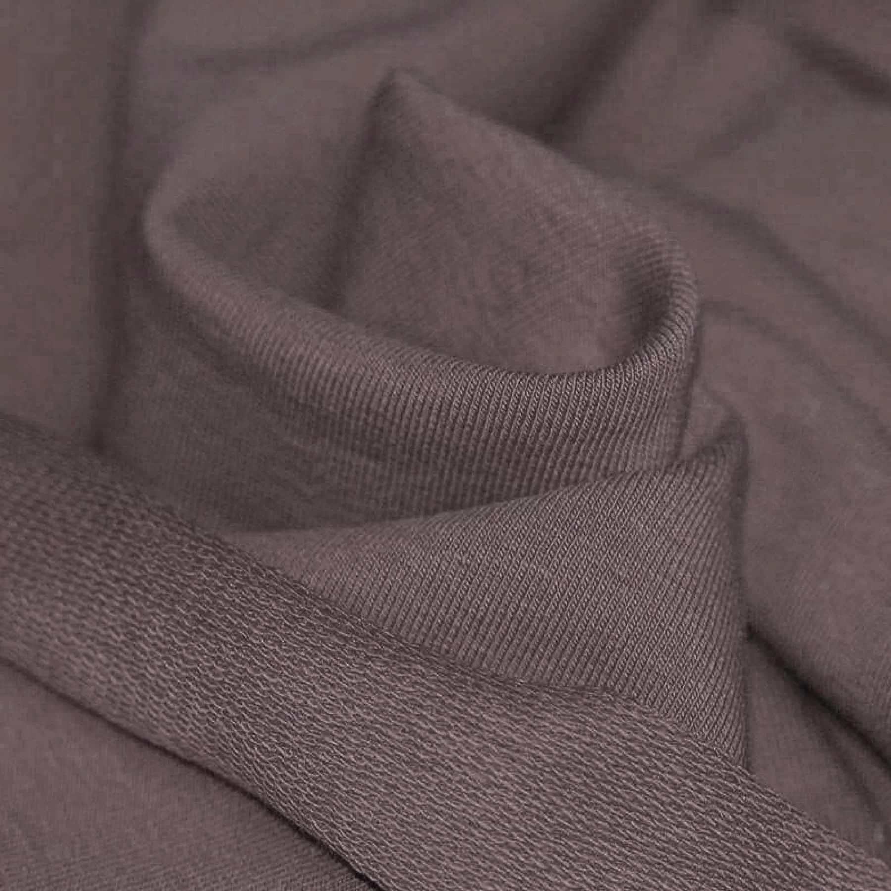 French Terry Stof Donker Mauve