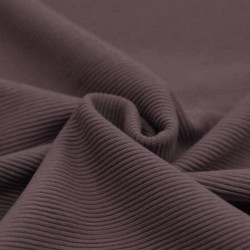 Tissu Jersey Ottoman Côte Mauve Foncé