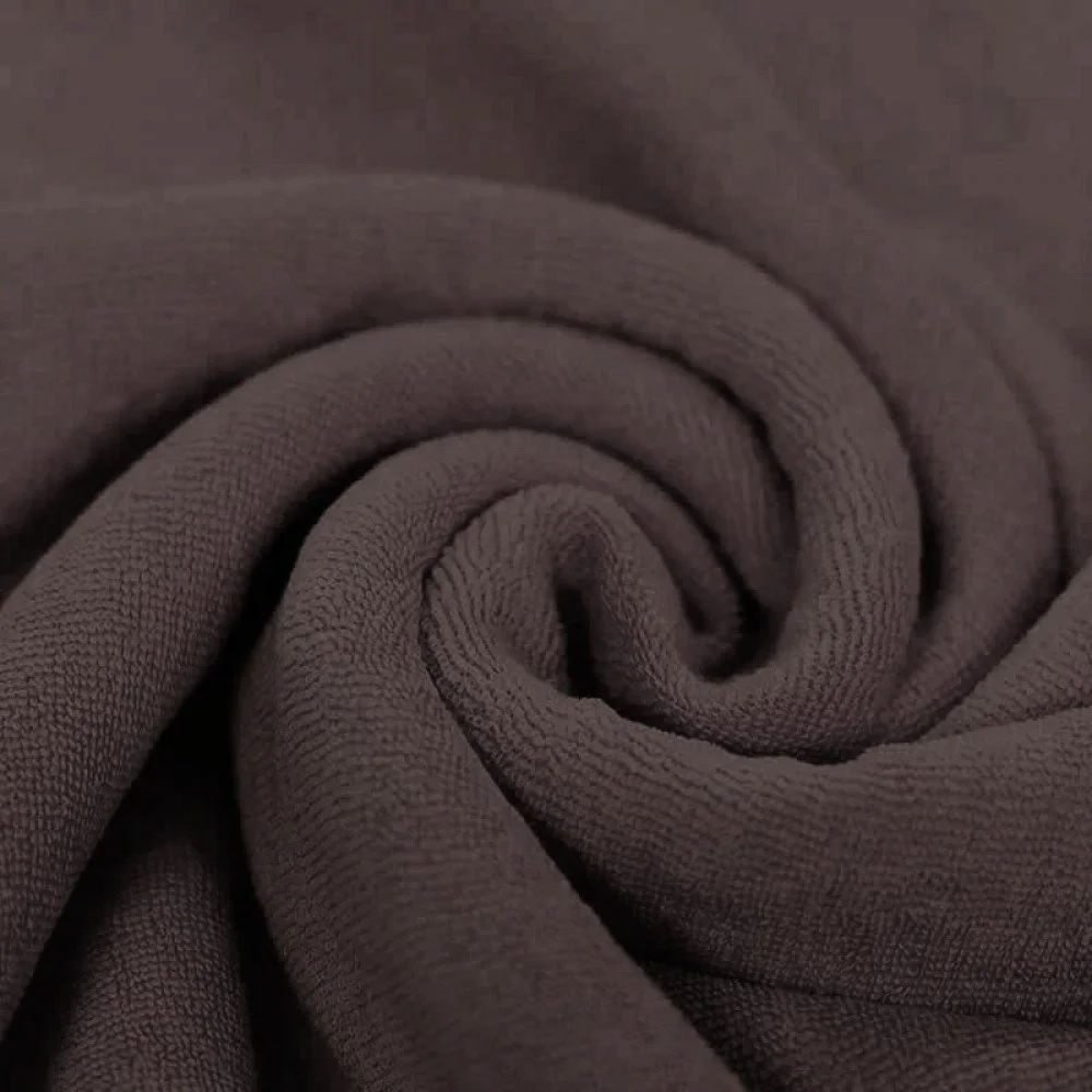 Tessuto Spugna Elastica Malva Scuro