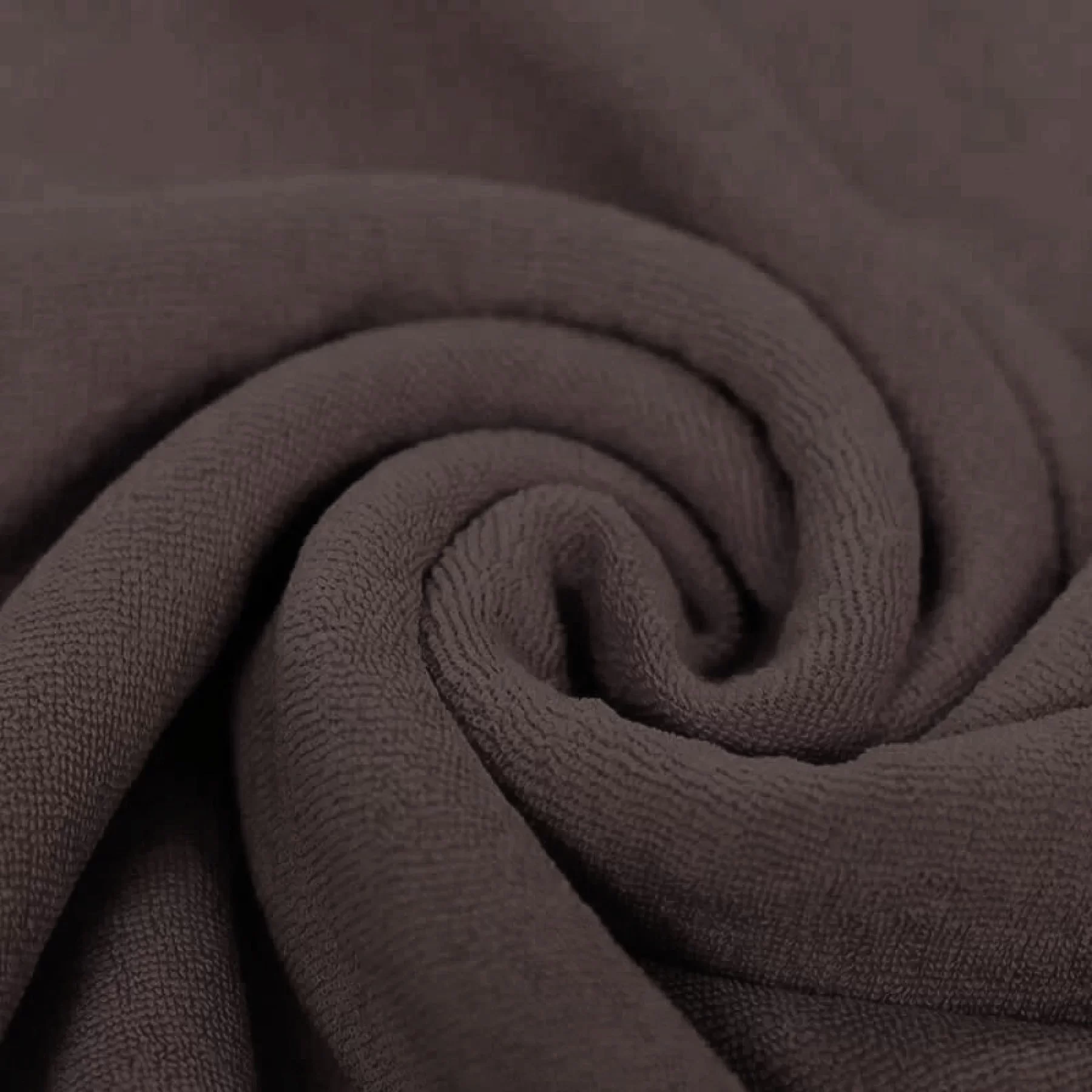 Stretch Badstof Donker Mauve