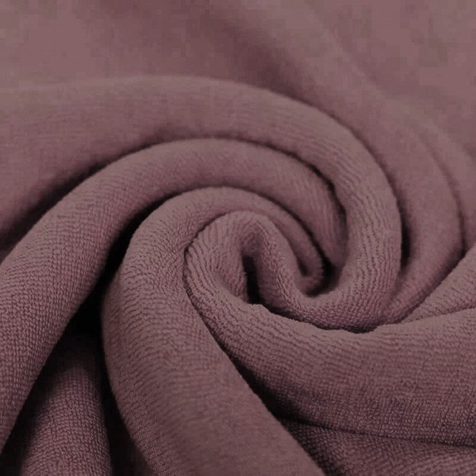 Stretch Toweling Fabric Old Mauve - (Stretch Toweling Fabric)