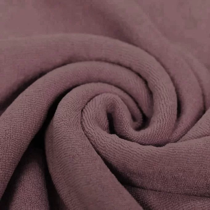 Stretch Toweling Fabric Old Mauve - (Stretch Toweling Fabric)