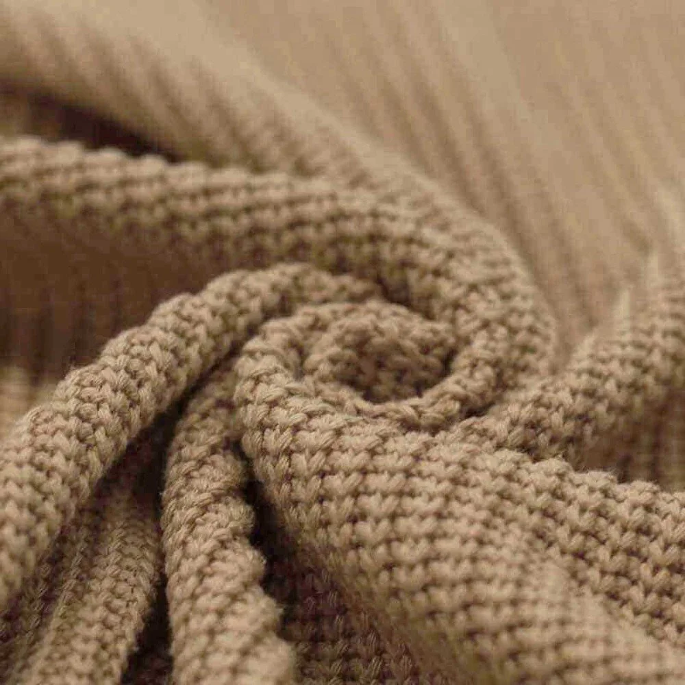 Tessuto Lavorato a Maglia Cacao - Stoff a Metr Tessuto Lavorato a Maglia Cacao - (Deco Tessuti)