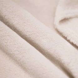 Tissu Polaire Wellness Beige Clair