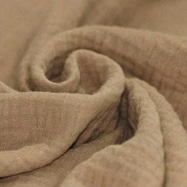 Linen / Viscose Jacquard Gauze - Cocoa Linen / Viscose Jacquard Gauze - Cocoa