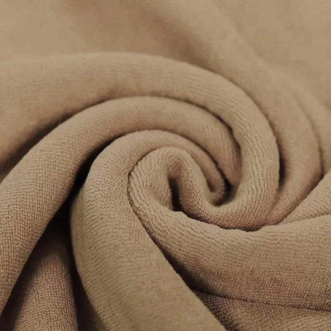 Stretch Toweling Fabric Cacao - (Stretch Toweling Fabric)