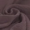 Tissu Double Gaze De Coton Mauve Foncé - (Tissus Deco)