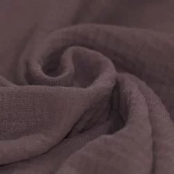 Tessuto Doppia Garza Di Cotone Malva Scuro Tessuto Doppia Garza Di Cotone Malva Scuro