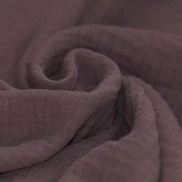 Baby Musselin Stof Mørk Mauve - (Dekorationsstoffer)