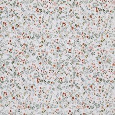 Jersey Coton Impression Numérique - Fleur Sauvage Écru