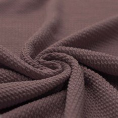 Mini Cable Jersey Fabric Dark Mauve
