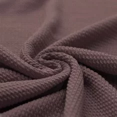 Mini Cable Jersey Fabric Dark Mauve