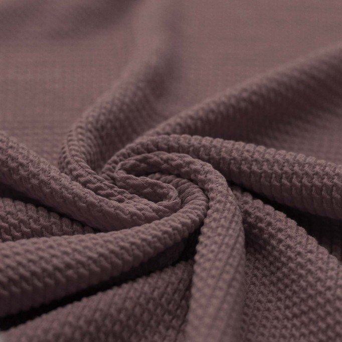 Tissu Jersey Torsadé Mini Mauve Foncé - (Tissus Jersey)