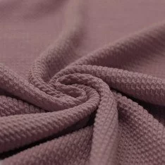 Mini Cable Jersey Fabric Old Mauve