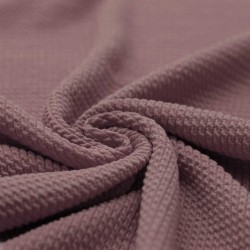Mini Cable Jersey Fabric Old Mauve