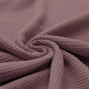 Mini Cable Jersey Fabric Old Mauve - (Jersey Fabrics)