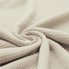 Mini Cable Jersey Fabric Light Beige