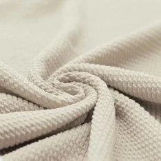 Mini Cable Jersey Fabric Light Beige