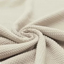 Mini Kabel Jersey Stof Licht Beige Mini Kabel Jersey Stof Licht Beige