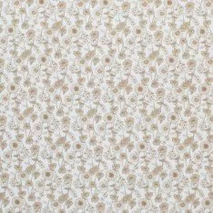 Poplin Katoen Digitale Print - Beige Zonnehoed