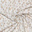 Poplin Katoen Digitale Print - Beige Zonnehoed - (Katoenen Poplin Bedrukt )
