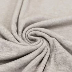 Rib Jersey Strikstof Beige Melange Rib Jersey Strikstof Beige Melange