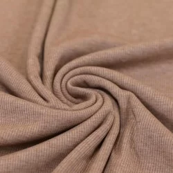 Tessuto Jersey Di Cotone Costine Rosa Antico Melange Tessuto Jersey Di Cotone Costine Rosa Antico Melange