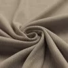 Tessuto Jersey Di Cotone Costine Taupe