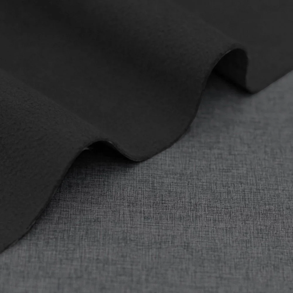 Softshell Stretch Stof Donker Grijs Melange