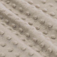 Minky Fleece Fabric Dark Beige