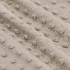 Tessuto Minky Pile Beige Scuro