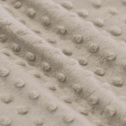 Tissu Minky Polaire Beige Foncé