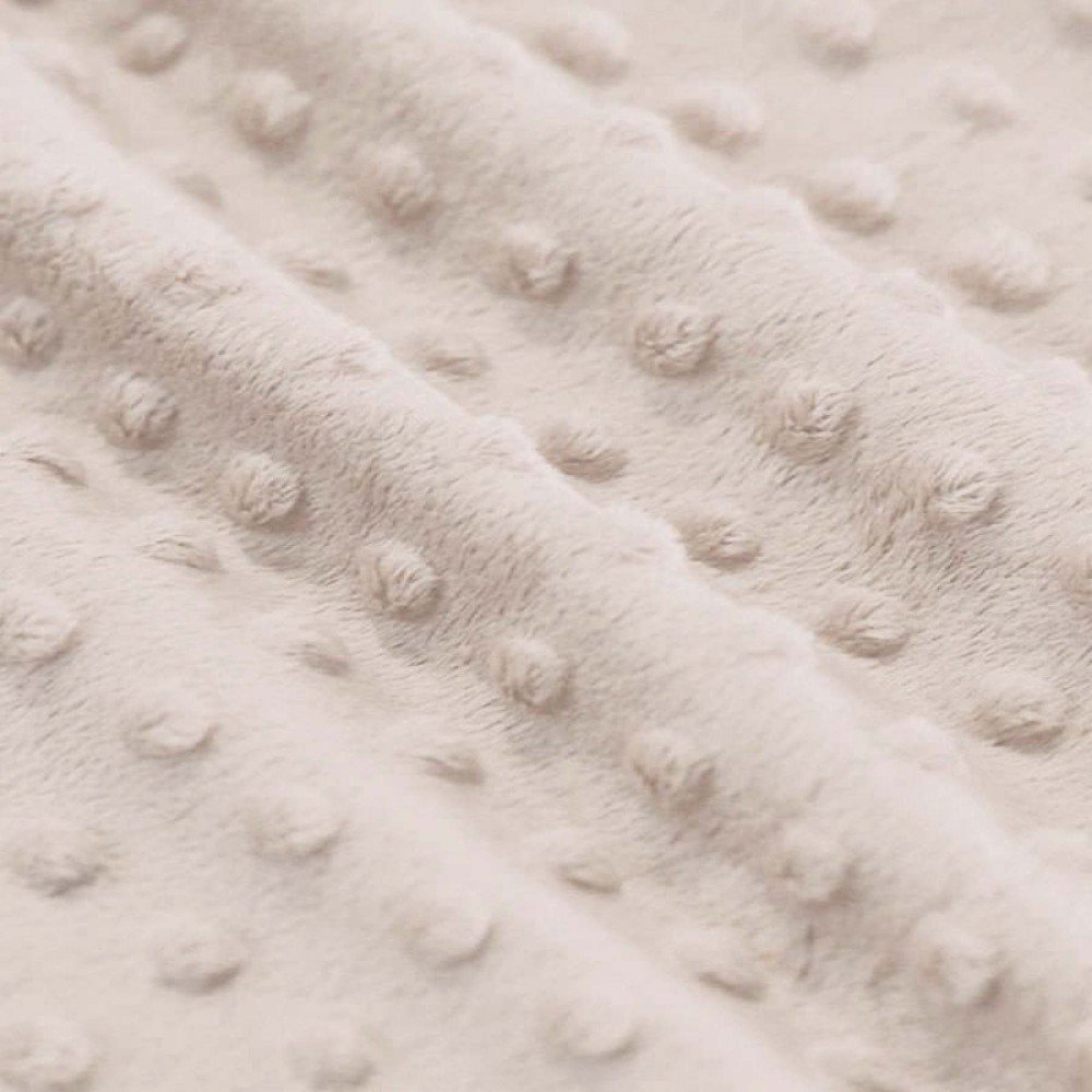 Minky Fleece Stoff Hellbeige